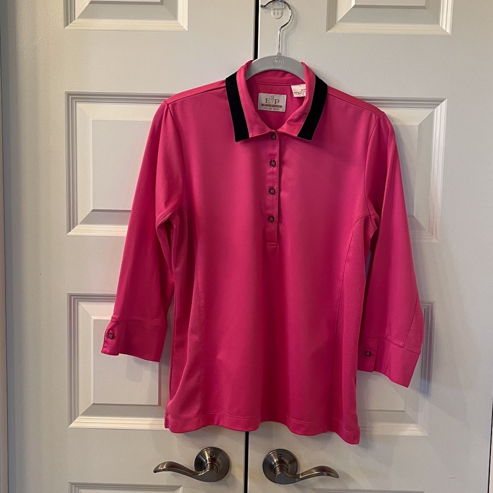 EP TOUR TECH 3/4 Sleeve Golf Top  SZ MED